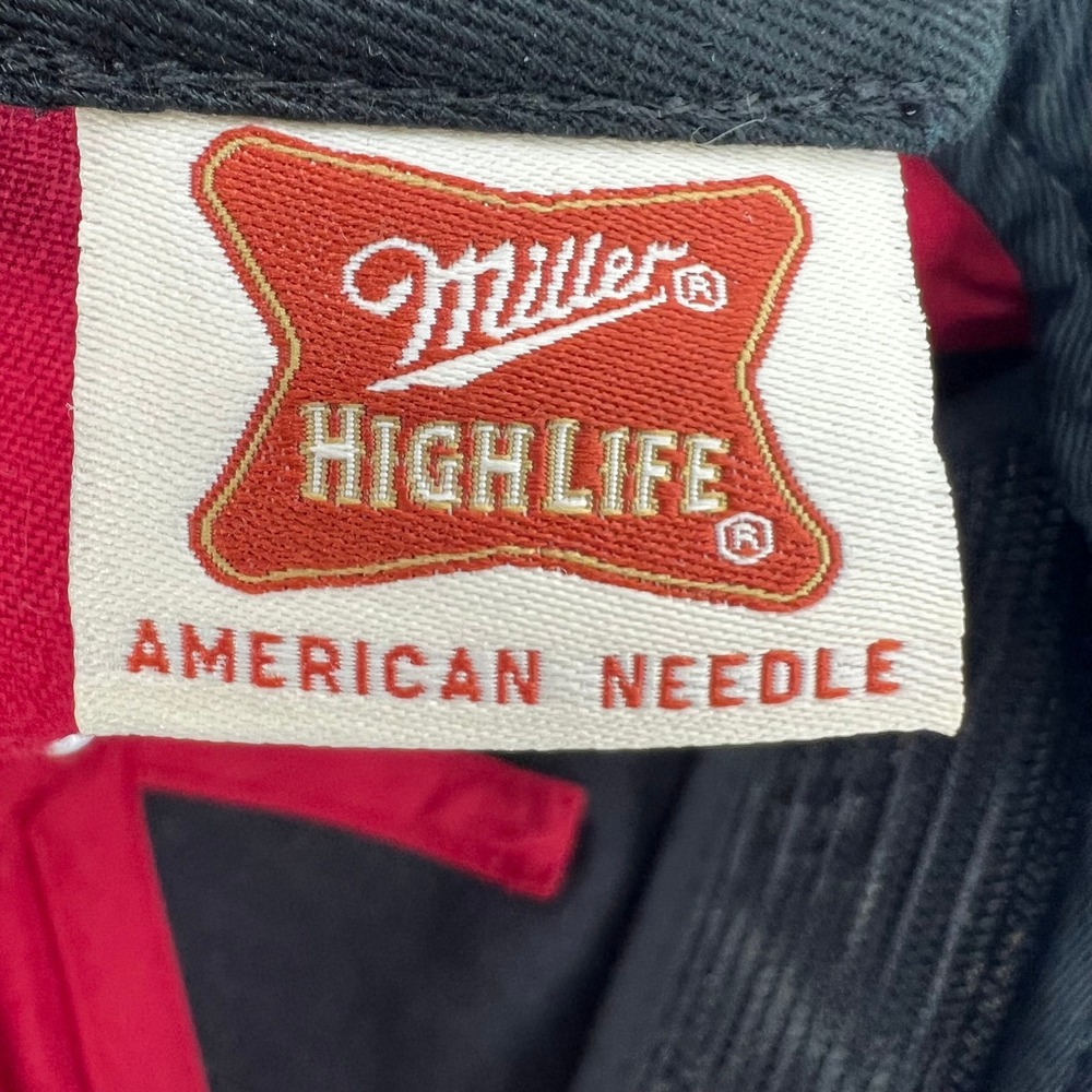 American Needle Miller High Life Beer Red Snapback Rope Hat Embroidered Cap - Picture 7 of 9